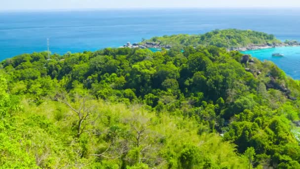 Video 1080p - Panorama della costa tropicale. Thailandia, Isole similari, Ko Miang — Video Stock