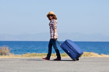 plaj çanta çekici kadın