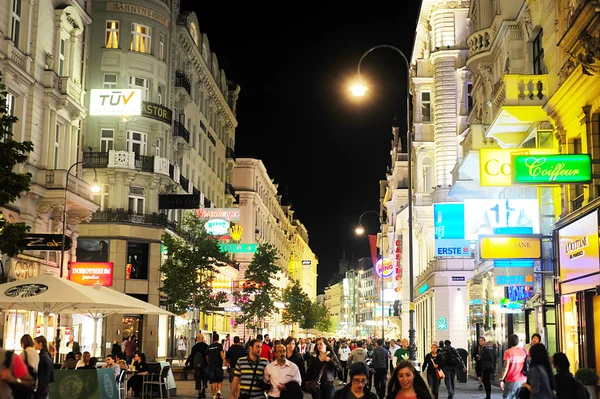 Wien på natten — Stockfoto