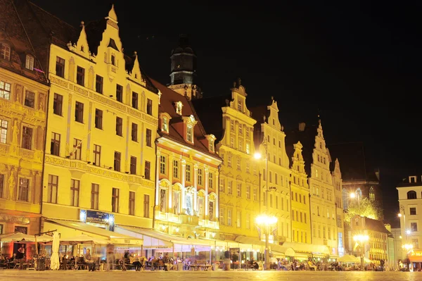 Wroclaw à noite — Fotografia de Stock