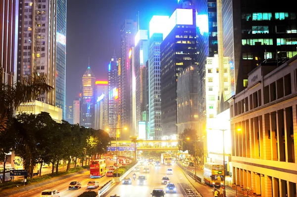 Hong kong Illumination bei Nacht — Stockfoto