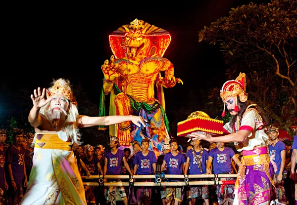 巴厘岛的新年庆祝活动 — 图库照片