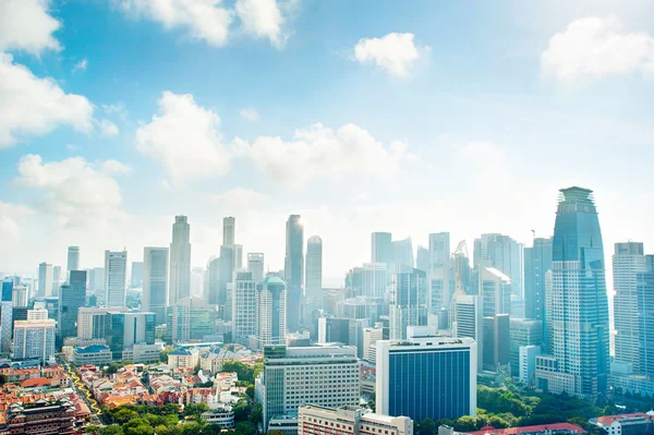 Urban singapore på morgonen — Stockfoto