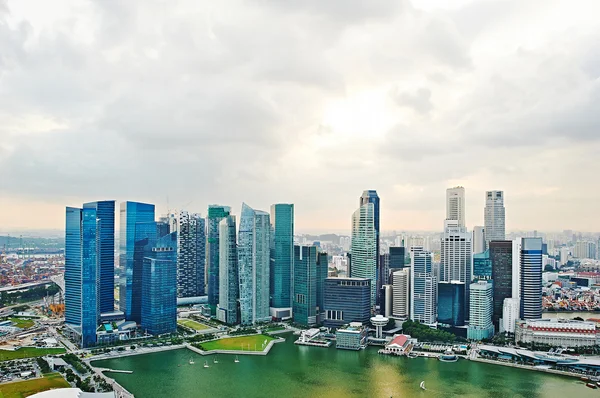 Singapur při západu slunce — Stock fotografie