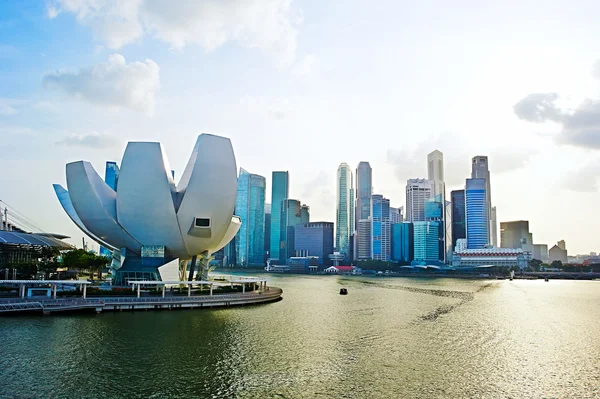 Singapore at sunset — Stock Photo, Image