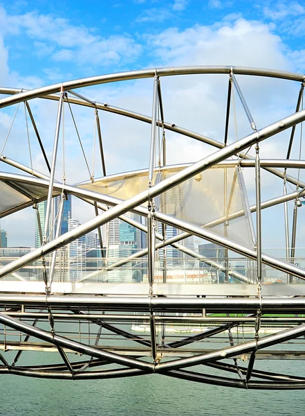 De helix brug in singapore — Stockfoto
