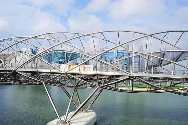 Spiralbrücke in Singapore — Stockfoto
