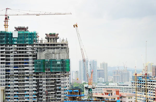 Výstavba v Singapuru — Stock fotografie