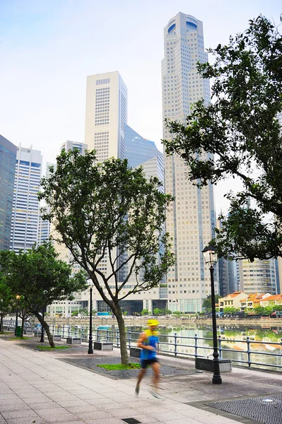 Runinng Singapura — Fotografia de Stock