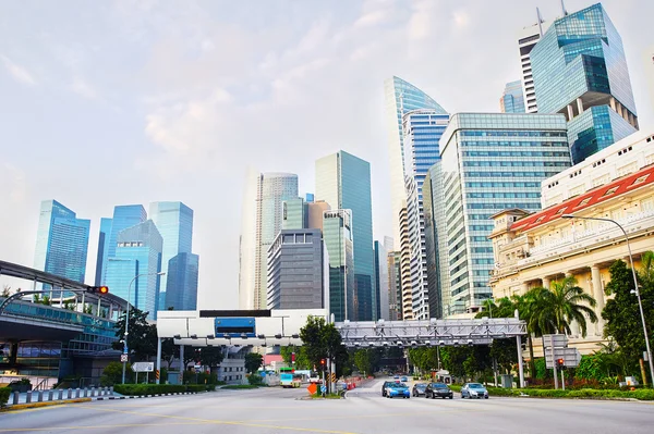 Сингапур деловой район — стоковое фото