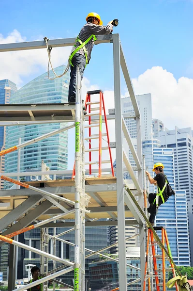 Trabajadores de Singapur — Foto de Stock