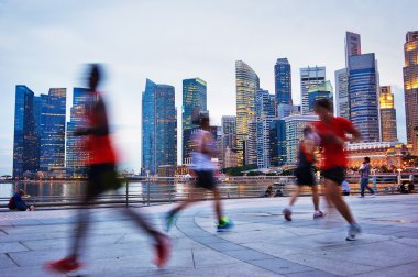 Running Singapore clipart