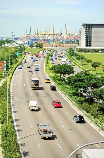 Singapores highway — Stockfoto