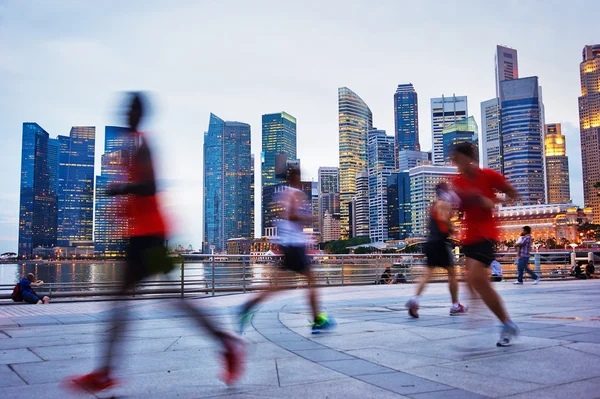 Running Singapore — Stockfoto