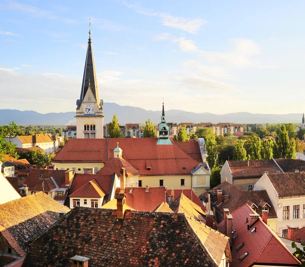 Panoramę miasta Lublana — Zdjęcie stockowe