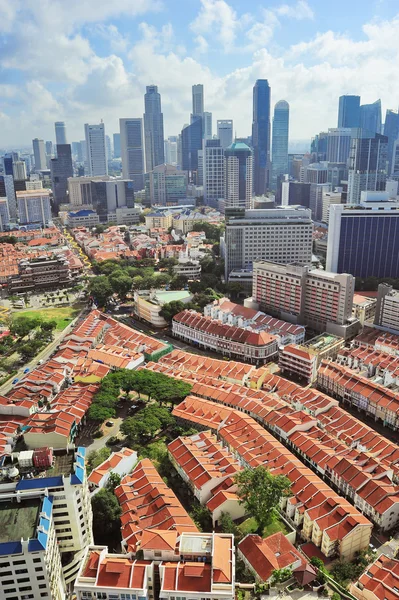 Σιγκαπούρη θέα στο κέντρο της πόλης — Φωτογραφία Αρχείου