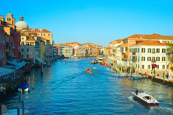 Canal de Veneza ao pôr-do-sol — Fotografia de Stock