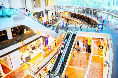 Marina Bay shopping mall clipart