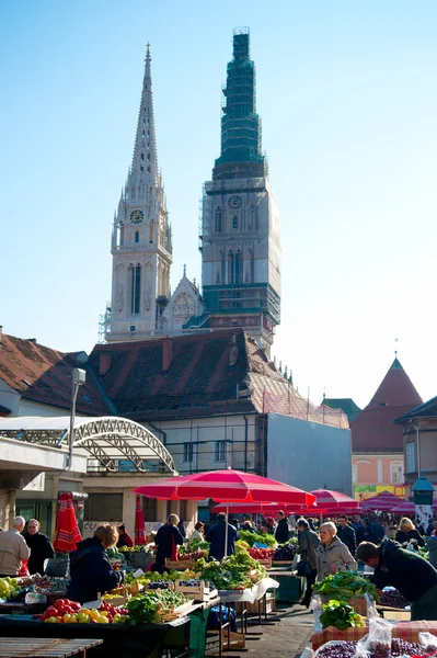 Mercado de Dolac — Foto de Stock