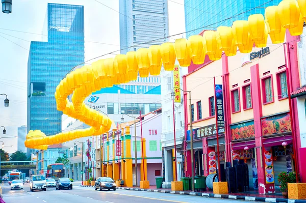 Strada di chinatown di Singapore — Foto Stock