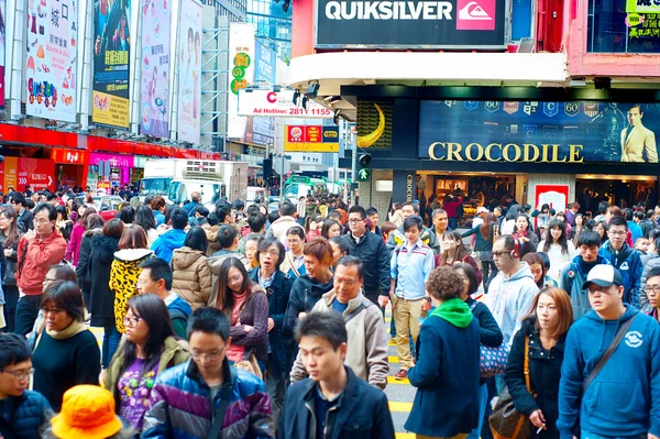 Hong kong winkelstraat Rechtenvrije Stockfoto's