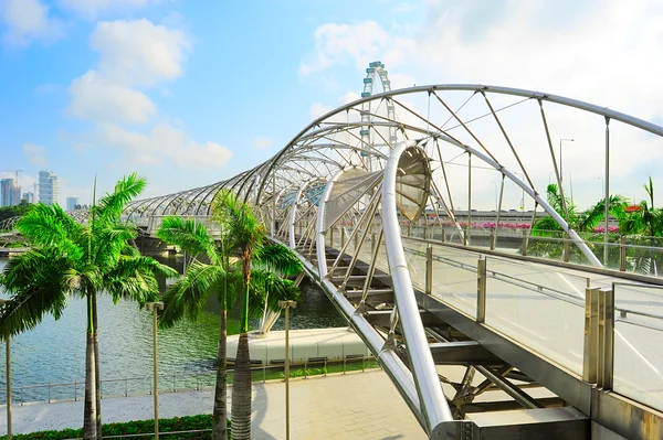 Helix Bridge in Singapore — Stock Photo, Image