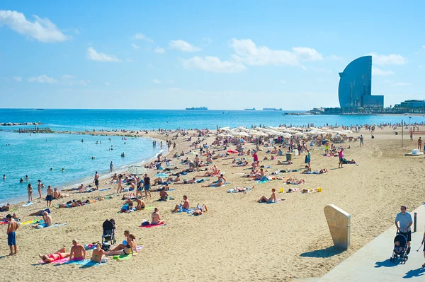 Barcelona beach — Stockfoto