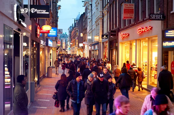 Amsterdam-einkaufen — Stockfoto