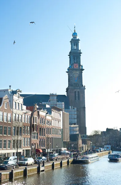 Westerse kerk, amsterdam — Stockfoto