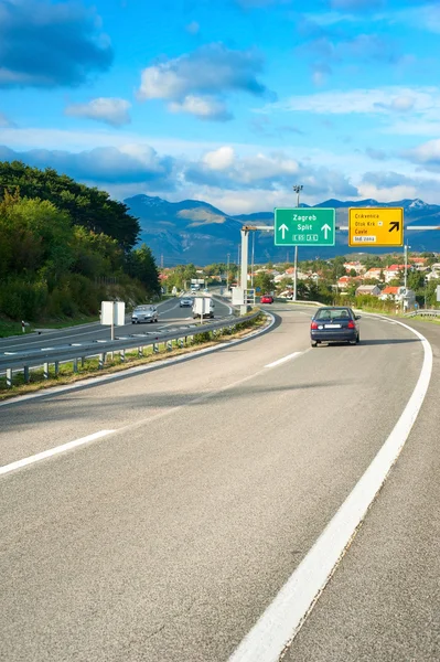 Auto-estrada na Croácia — Fotografia de Stock