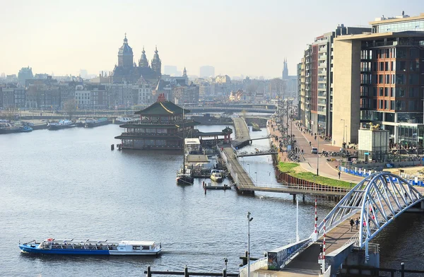 Amsterdam manzarası — Stok fotoğraf