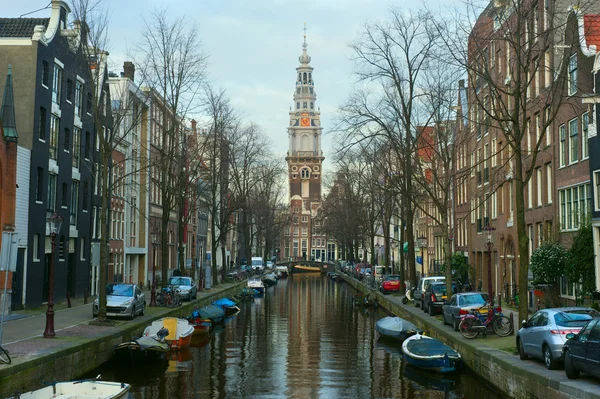 Westerkerk district i amsterdam — Stockfoto