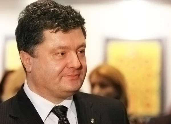 Petr poroshenko president van Oekraïne — Stockfoto