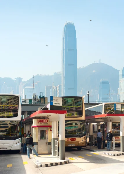 Autobusové nádraží v hong Kongu — Stock fotografie