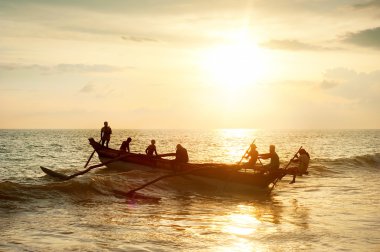 Sri Lanka fishermen clipart