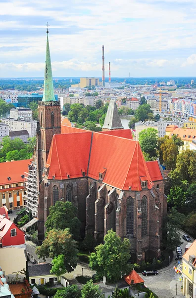 Heliga kors kyrka, wroclaw — Stockfoto