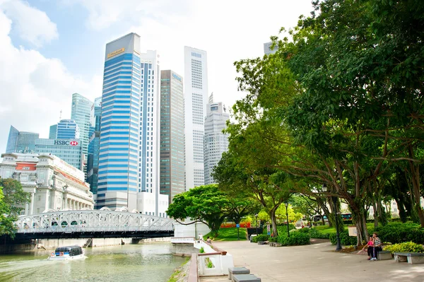 Downtown Core park, Singapur — Foto de Stock