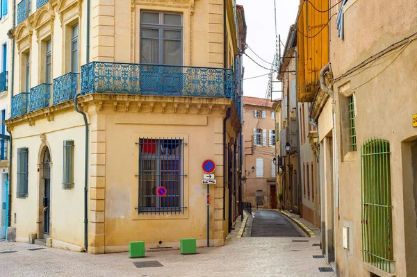 Vista Rua Cidade Velha Bziers França — Fotografia de Stock