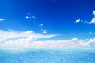 Tayland deniz ve mükemmel gökyüzü