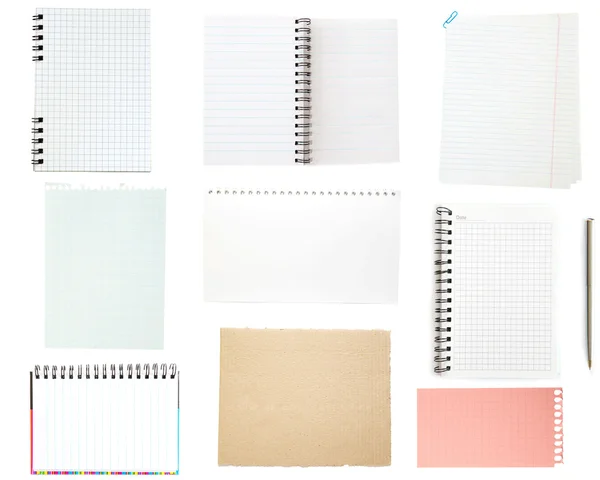Collection of old note paper — Stock Photo, Image