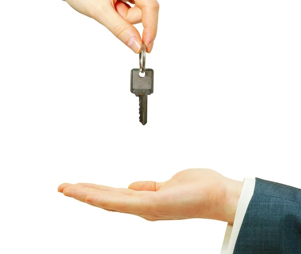 Hand holds a key — Stock Photo, Image