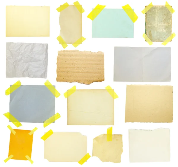 Collection of old note paper — Stock Photo, Image