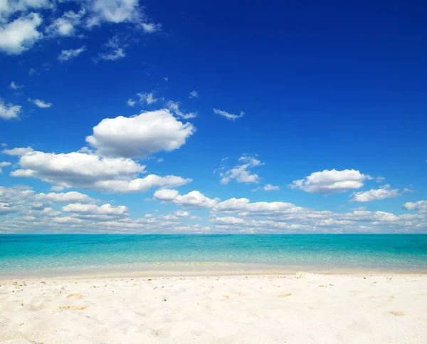 Spiaggia e mare tropicale — Foto Stock