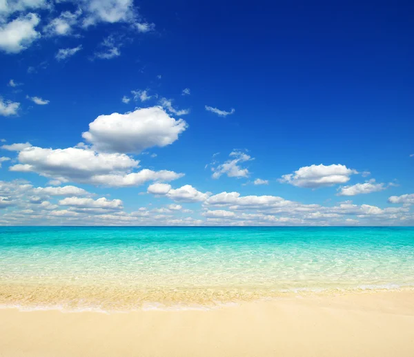 Playa y mar tropical — Foto de Stock