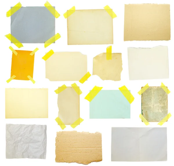 Collection of old note paper — Stock Photo, Image