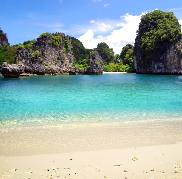 Beach and tropical sea — Stock Photo, Image