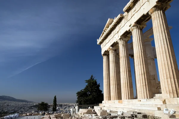 Парфенон на Акрополь — стокове фото