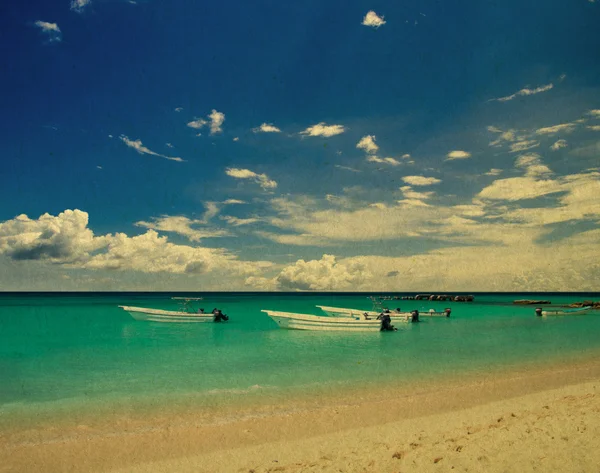 Praia do grunge — Fotografia de Stock