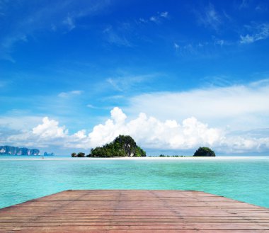 plaj ve tropikal deniz