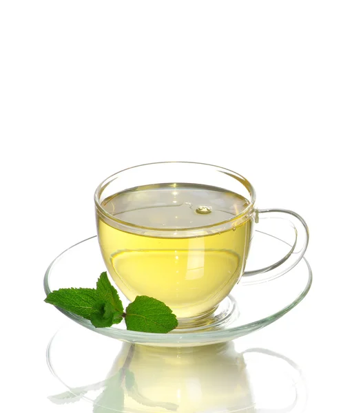 Glass tea cup — Stock Photo, Image
